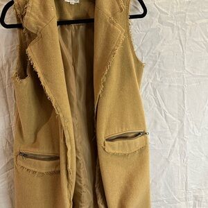 JOLT VINTAGE BROWN VEST - MED